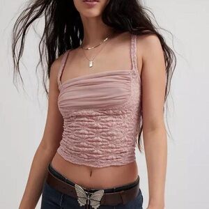 Kimchi Blue Blush Ruched Top